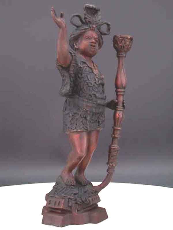 Light Passage Bronze Blackamoor Sculpture Candleholder