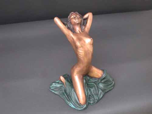 Awakening Female Nude Bronze Sculpture
