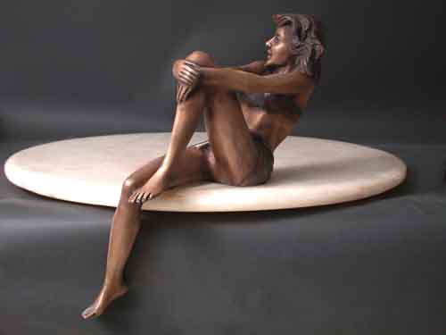 It Girl Bathing Suit 1950's Style Bronze Sculpture