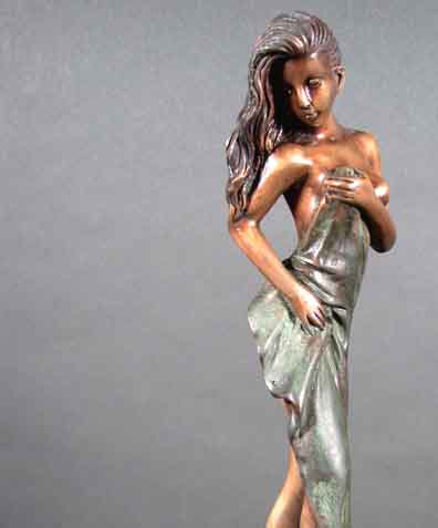 Towel Dry Female Bronze Sculpture