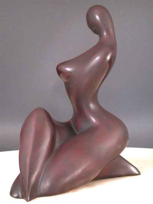 Beautiful Female Form Modern Abstract Sculpture Resin