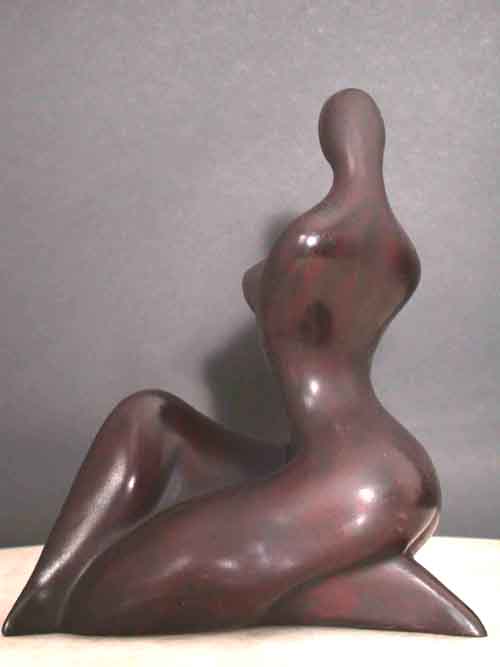 Image 2 of Beautiful Female Form Modern Abstract Sculpture Resin